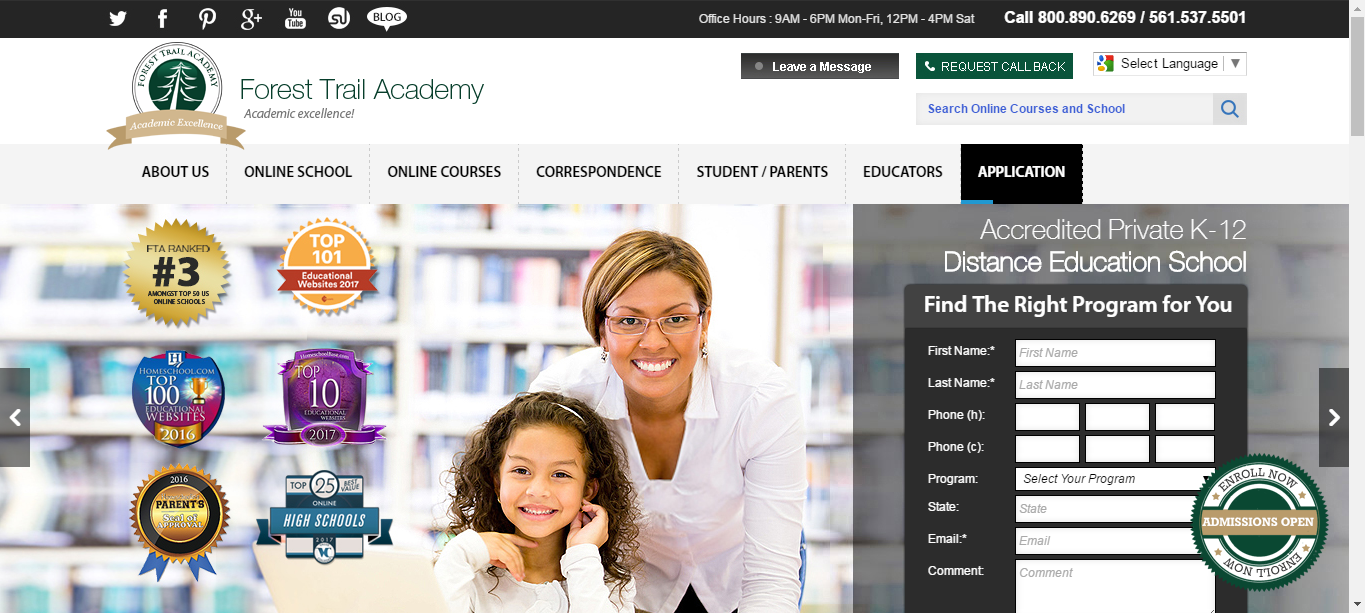 Forest Trail Academy - Online School for Home School Programs
